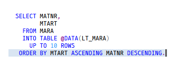 [율밥퍼] SAP ABAP - SELECT 기초 2편(기본 옵션) : 네이버 블로그