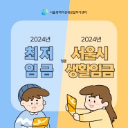 2022-2024년 최저임금 & 서울시 생활임금 비교