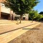 인천소재 초등학교 합성목재 더센우드 오크 월넛 스탠드 데크 시공현장