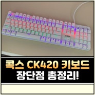 콕스 키보드 추천 cox ck420 장단점 정리!