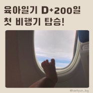 육아일기) 생후 200일 아기 성장, 첫 비행기 탑승!