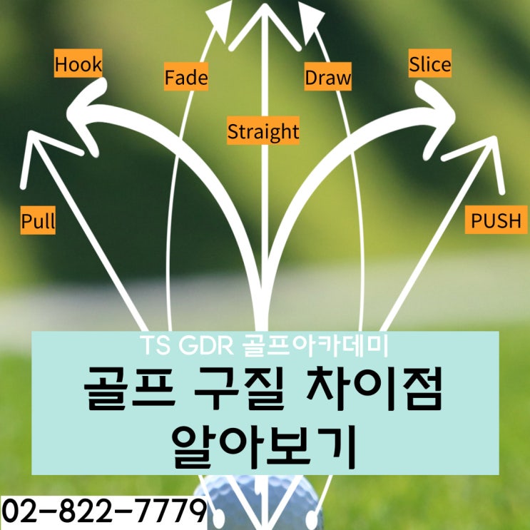 골프 구질 알아보기ㅣ풀샷ㅣ훅샷ㅣ페이드샷ㅣ스트레이트샷ㅣ드로우샷ㅣ슬라이스샷ㅣ푸시샷ㅣTS GDR 골프아카데미 대방점 : 네이버 블로그