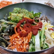 육거리 보리밥 맛집 청주 신송보리밥집 별미음식