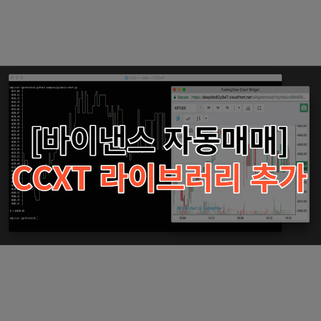 [바이낸스 자동매매] 암호화폐 라이브러리 CCXT 설치 : 네이버 블로그