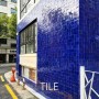[키엔호 젤리지 타일] 빛으로 일렁이는 젤리지 타일 : 합정동 건물 외벽 리모델링
