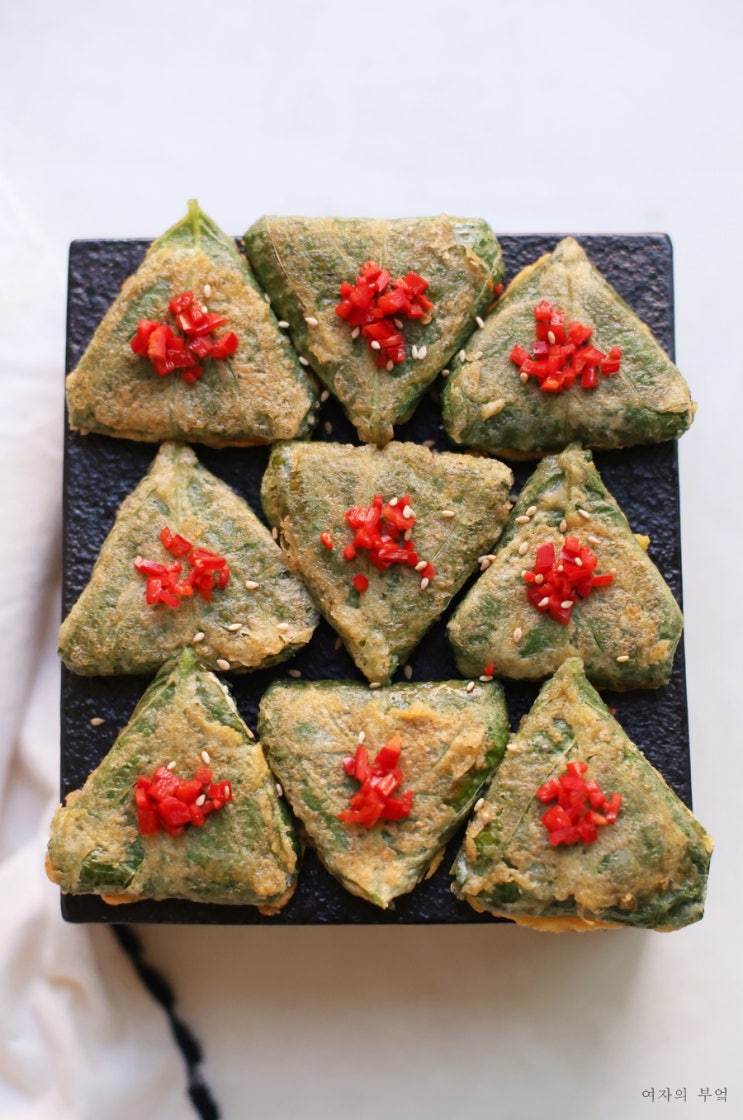 참치 깻잎전 만드는 법 삼각 두부 깻잎전 만들기 참치두부전 깻잎 참치전 만드는 법 : 네이버 블로그