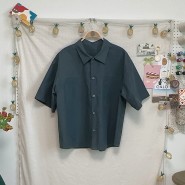 취미일기 [재봉] 164.남성 아우터형 반소매 셔츠 만들기