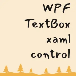 C# WPF TextBox Xaml 컨트롤 사용방법 : 네이버 블로그