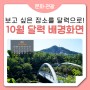 [10월 달력] 서울시의 '특별한 달력'받고, '11월'에 보고 싶은 장소를 말해주세요!