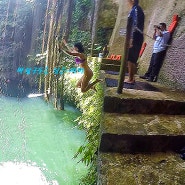 멕시코 칸쿤 익킬 세노테에서 다이빙