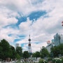오도리공원에서 삿포로 tv 타워까지 한번에 보기