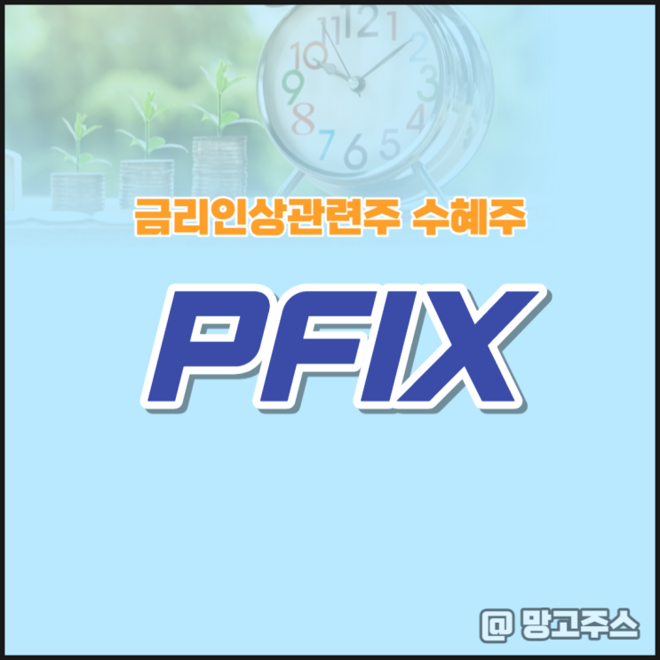 금리인상관련주 수혜주 미국ETF PFIX 주식분석 : 네이버 블로그