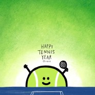 Happy Tennis Year 인볼 휴대폰 배경화면