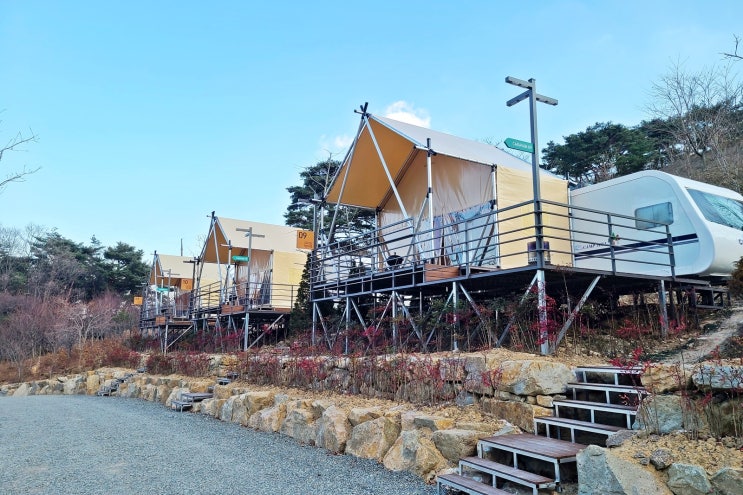 대구 카라반 글램핑 라운드힐905 최정산 뷰 가창 캠핑장 : 네이버 블로그
