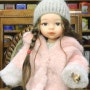 파올라레이나 인형 옷 만들기 - 밍크 퍼 후드 코트
