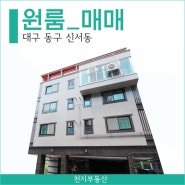 [대구 동구] 신서동 원룸 매매ㅣ안심역 대구 혁신도시 생활권ㅣ주인세대 복층 구조 설계