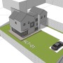 양평 서종 문호리 단독주택(이우연율家) 신축공사 건축설계(입면계획2) by 라움건축사사무소