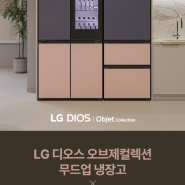 [체험단]LG 디오스 오브제컬렉션 무드업 냉장고(+김치냉장고 세트) 체험단 모집