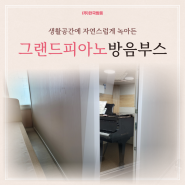 생활공간에 자연스럽게 녹아든 그랜드피아노 방음부스 - 서울 영등포구 신길동