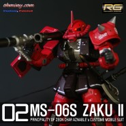 [RG 02] MS-06S ZAKU II Full Paint Build LED (샤아 전용 자쿠2) 풀도색 LED 개수 작업영상
