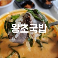 내덕동 국밥 배달맛집 왕초국밥 얼큰한게 감기뚝!