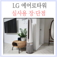 LG 오브제컬렉션 에어로타워 공기청정기 추천할 수 있을까? 장점 단점 온풍 전기요금 체크!