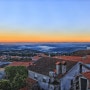 [포르투갈 비제우] 포르투갈 포르투 인근 비제우 마을에서 본 풍경 일출 야경