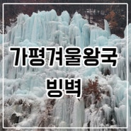 강아지들과 눈산책 & 가평의 겨울왕국 빙벽