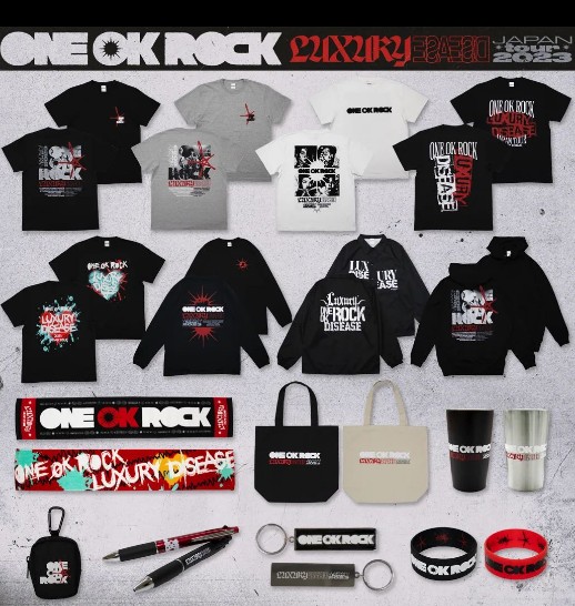ONE OK ROCK (원 오크 락), 2023 LUXURY DISEASE JAPAN TOUR 굿즈