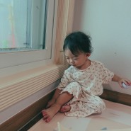 내돈내산 유아안전용품 아기 벽 식탁 모서리보호대 (넓은쿠션보호대) 설치하기