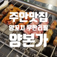 [내돈찐후기] 인천 주안맛집 양꼬치 무한리필 양본가