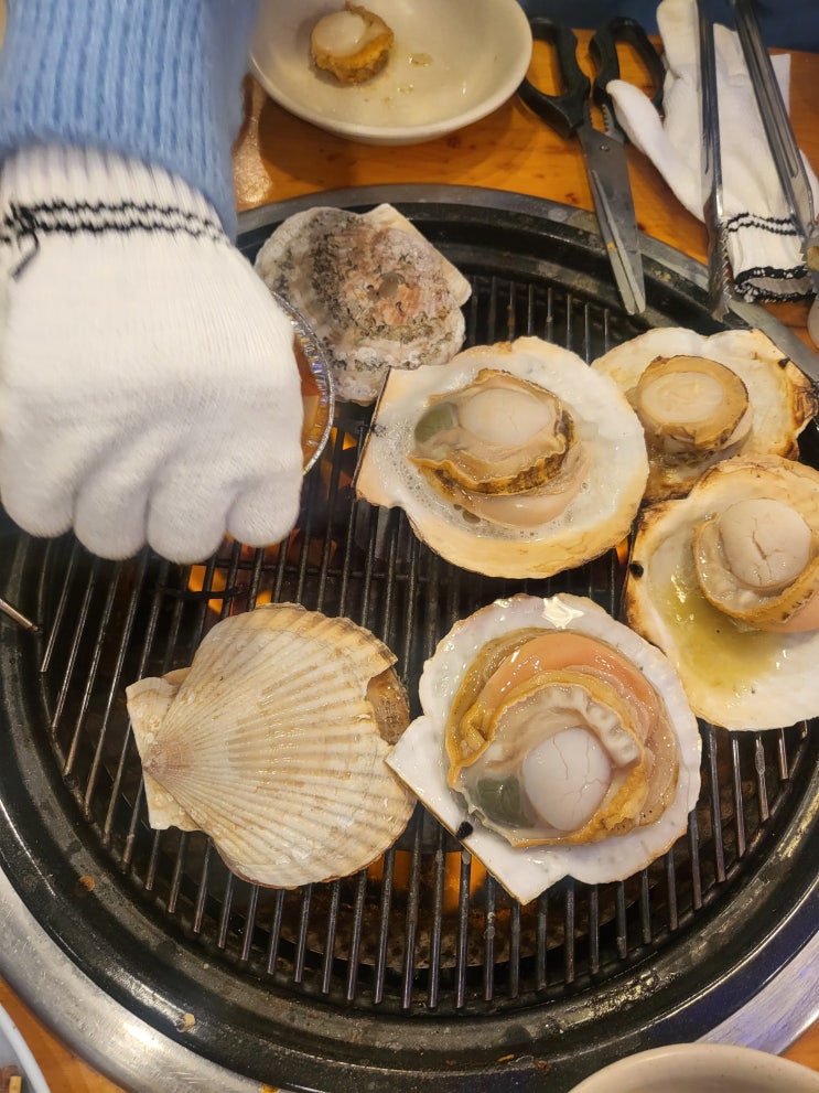 을왕리 가리비 알이 정말 컸던 조개구이집 : 네이버 블로그
