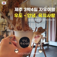 안녕 육지사람 카페에서 맛본 우도 땅콩아이스크림과 땅콩라떼