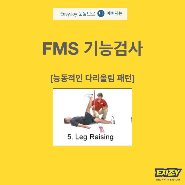 FMS 기능검사 ASLR Test : 능동적인 다리올림 패턴/ 다리올림 교정/ 운동동작/ 레그스트레이트/조이트레이너 : 네이버 블로그