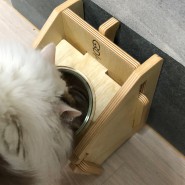 강아지식기 고양이식기 높은 식기 물그릇