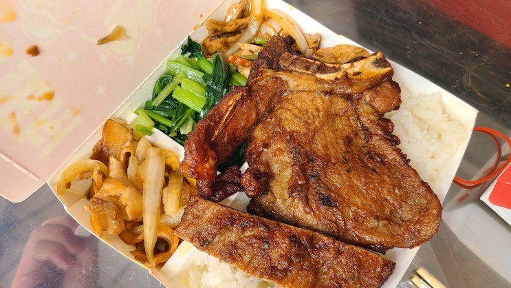가오슝에서 가장 맛있었던 정충배골반(正忠排骨飯), 정중파이구판 -....