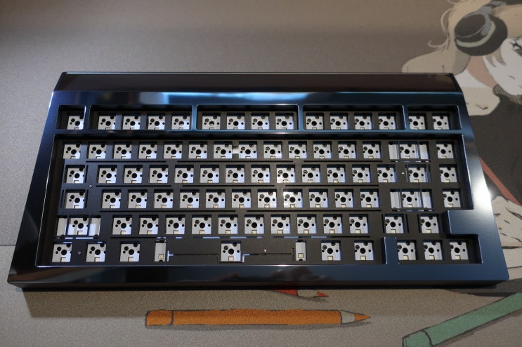 사이버보드, 사보 메테오 그레이(Angry Miao CYBERBOARD R2 Meteor Gray) 무게 측정 및 개봉 ...