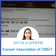 (심포지엄 at 쉐라톤호텔) Korean Association of Obstetricians and Gynecologists