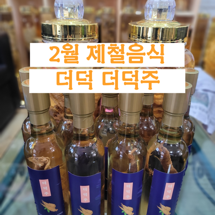 2월 제철 음식 더덕 더덕주 효능 더덕주 담그기 : 네이버 블로그