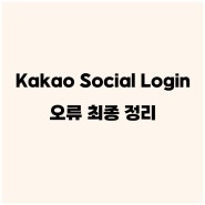 Kakao Social Login 성공. 전체 code 및 workflow.