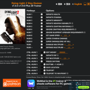 다잉 라이트 2: 스테이 휴먼 트레이너 Dying Light 2 Stay Human v1.0.3-v1.9.0 Plus 20 Trainer