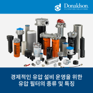 경제적인 유압 설비 운영을 위한 유압 필터의 종류 및 특징