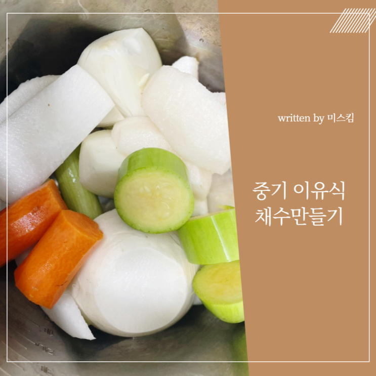 중기이유식 채수 만들기 스피드팟 채소육수보관법 : 네이버 블로그