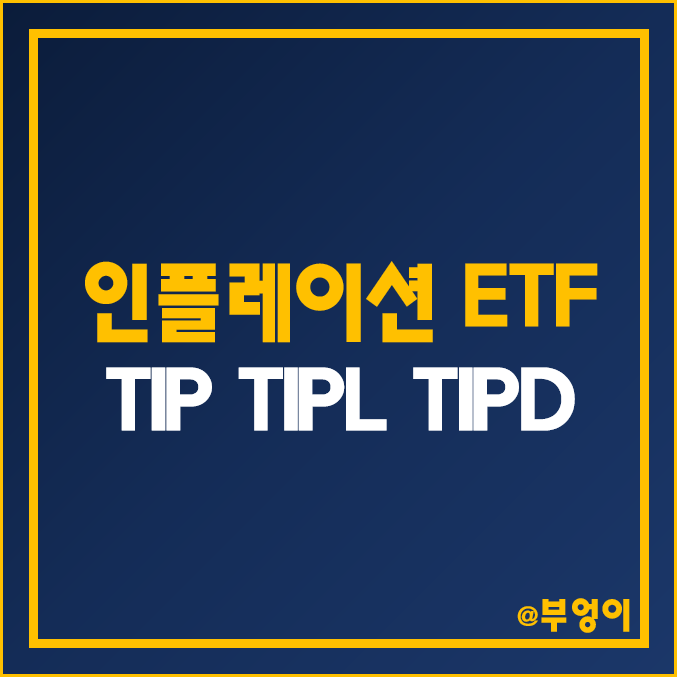 미국 인플레이션 상승 및 하락 수혜주 ETF - TIP, TIPL, TIPD 주가 및 배당 수익률 (물가 연동 채권 관련주 ...