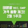 [쏘네] 2월 1주차 태양광 REC, SMP 가격 동향