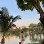 [방콕여행 Ep.10] 해질녘 룸피니공원에서, 우리. 대왕도마뱀 갸악,,,,,