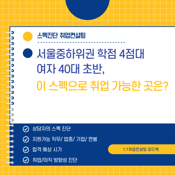 [취업상담 스펙진단]서울중하위권 학점 4점대 여자 40대초반, 이 스펙으로 취업 가능한 곳은? : 네이버 블로그