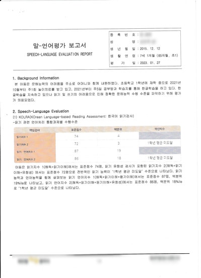 높은 불안, 예민한기질, 난독증 2호 _ 초등난독증, KOLRA검사, 한국어읽기검사, 난독증평가검사,초등난독증 : 네이버 블로그