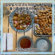 (집밥일기) 계란 김밥, 오코노미야키, 들기름 계란프라이, 탕수육 직접 만들어보기