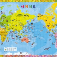 구몬학습 세계지도 (관광지도, 입체지도, 지도제작)